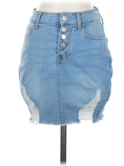 Pre-owned Guess Denim Skirt In Blue