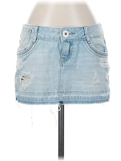 Pre-owned Guess Denim Skirt In Blue