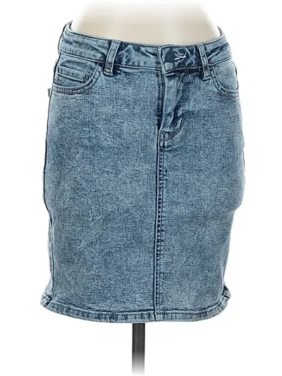 Pre-owned Guess Denim Skirt In Blue