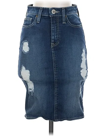 Pre-owned Guess Denim Skirt In Blue