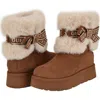 Guess Denla Faux Fur Bootie In Animal Print