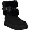 Guess Denla Faux Fur Bootie In Black