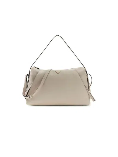 Guess Devon Shoulder Bag In Beige