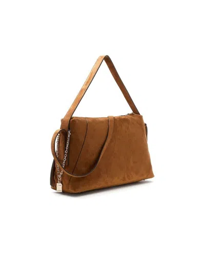 Guess Devon Shoulder Bag In Brown
