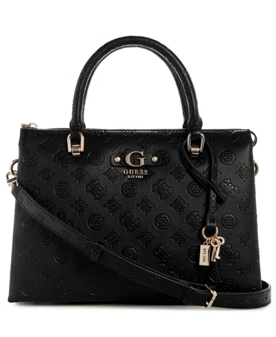 Guess Dita Multi Compartment Satchel Bag In Black