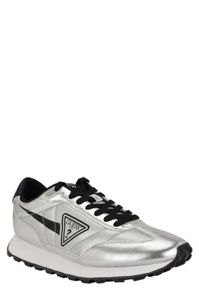 Guess Dorion Sneaker In Silver