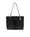 Guess Double-handle Shoulder Bag In Black