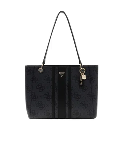 Guess Double-handle Shoulder Bag In Black
