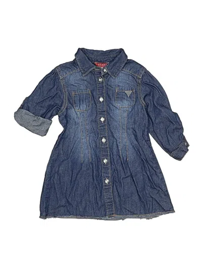 Pre-owned Guess Kids' Dress In Blue