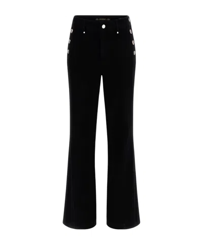 Guess Eco Faye Sailor Flared Jeans In White