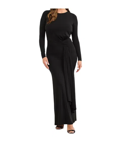 Guess Eco Gwendoline Long Dress In Black