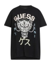 Guess Eco Man T-shirt Black Size Xl Organic Cotton, Cotton