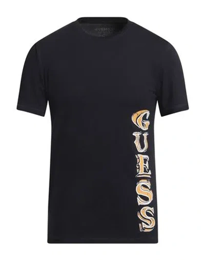 Guess Eco Man T-shirt Midnight Blue Size Xs Organic Cotton, Cotton, Elastane