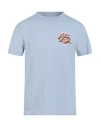 Guess Eco Man T-shirt Sky Blue Size S Organic Cotton, Cotton In Blue