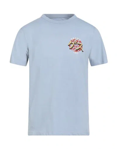 Guess Eco Man T-shirt Sky Blue Size S Organic Cotton, Cotton