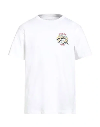 Guess Eco Man T-shirt White Size M Organic Cotton, Cotton