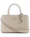 Guess Edita Elite Small Satchel Bag In Neutral