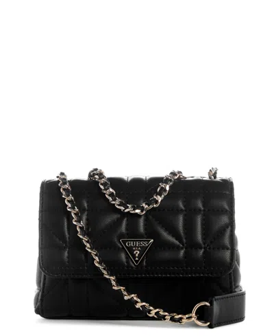 Guess Edita Mini Convertible Crossbody Bag In Black