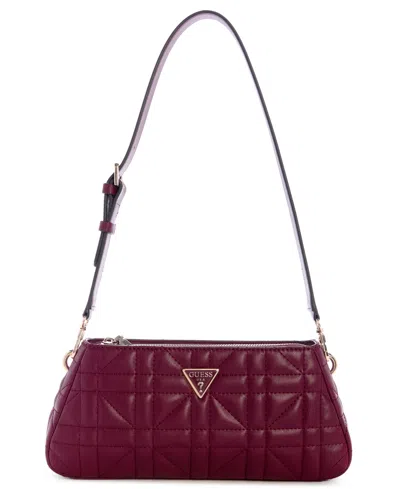 Guess Edita Small Shoulder Bag In Purple