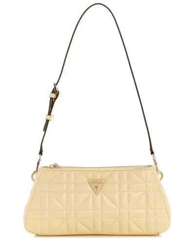 Guess Edita Small Shoulder Bag In Yellow