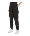 Guess Elastic Waist Casual Pants In Black