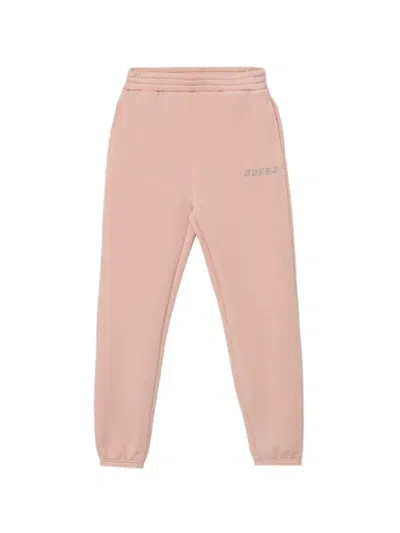 Guess Kids' Elasticised Waistband Trousers In Pink