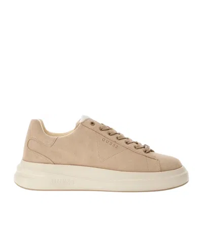 Guess Elba Suede Sneakers In Brown