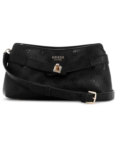 Guess Ella Logo Gf Crossbody In Purple
