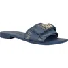 Guess Elyze Slide Sandal In Blue