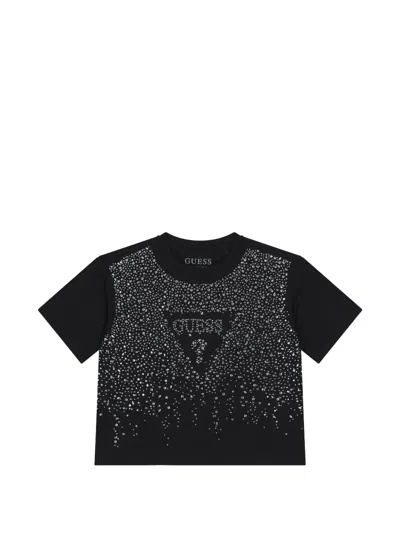 Guess Kids' Embellished T-shirt In Multi
