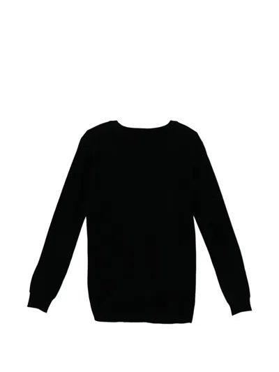 Guess Embroidered Embellished Sweater In Black