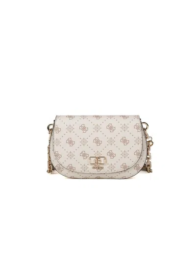 Guess Emelie Shoulder Bag In Beige