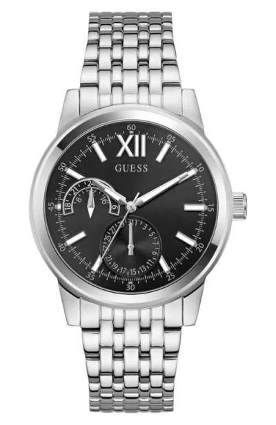 Guess Emerson Multifunction Bracelet Watch, 42mm In Metallic