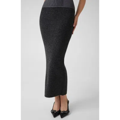 Guess Emily Ribbed Sweater Skirt In Black