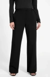 Guess Emy High Waist Straight Leg Pants In Black