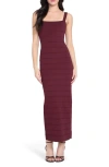 Guess Women's Bandage Maxi Dress In Burgundy