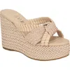 Guess Eveh Wedge Sandal In Sand