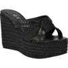 Guess Eveh Platform Wedge Sandal In Black