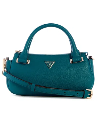 Guess Evie Small Satchel In Blue