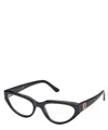Guess Demo Cat Eye Ladies Eyeglasses Gu50113 001 53 In Crl