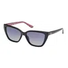 Guess Polarized Smoke Cat Eye Ladies Sunglasses Gu7919 01d 58 In Black