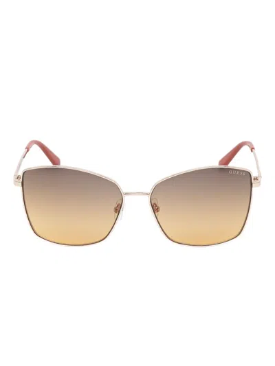 Guess Eyewear Cat-eye Frame Sunglasses In Red
