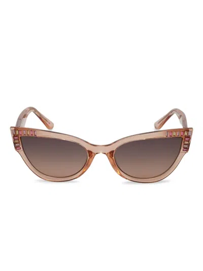 Guess Eyewear Cat-eye Sunglasses In Neutral