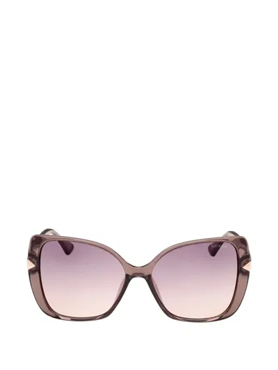 Guess Eyewear Cat-eye Frame Sunglasses In Brown