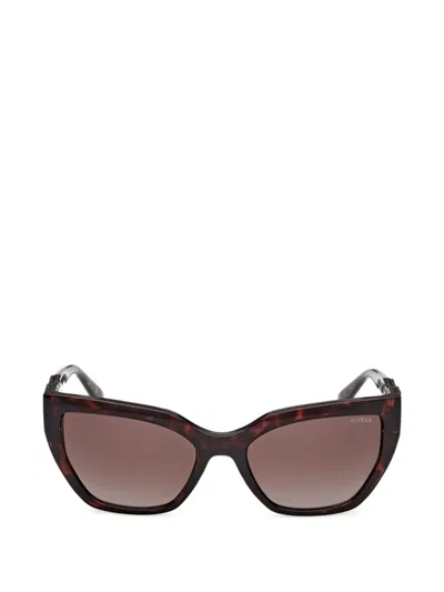 Guess Eyewear Cat-eye Frame Sunglasses In Brown