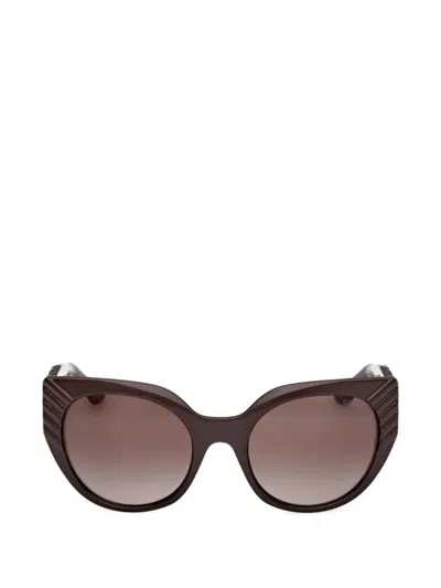 Guess Eyewear Cat-eye-frame Sunglasses In Brown