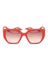 Guess Eyewear Chain-embellished Geometric Sunglasses