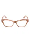 Guess Eyewear Geometric-frame Glasses In Pink