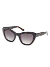 Guess Eyewear Geometric-frame Sunglasses In Brown