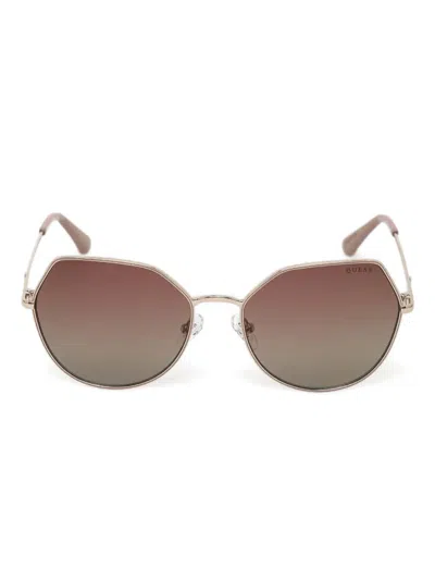 Guess Eyewear Geometric-frame Sunglasses In Pink